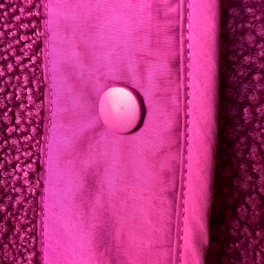 Z by Zella Jacket Womens Size Small Plum Purple Sherpa Snap Button Closure - Picture 7 of 15